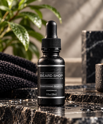 The Beard Shop Co Conditioning Beard Oil bottle with dropper