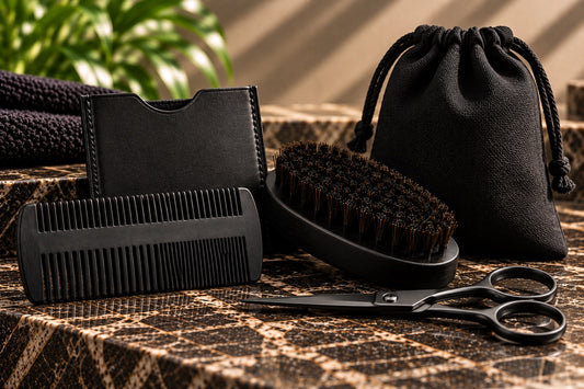 The Beard Shop Co 5-Piece Beard Grooming Kit tools